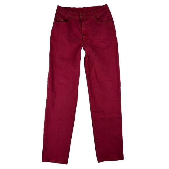 Geiger‎ Jeans Womens 42 (Euro) Red Cotton 90s Retro Boho Jeans - Picture 1 of 15